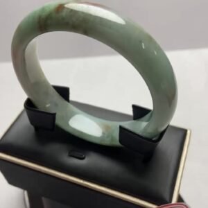 B009 天然A貨翡翠手鐲・玉鐲・56圍・實物拍攝・附鑑定證書