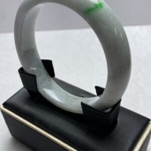 B015 天然A貨翡翠手鐲・玉鐲・58圍・實物拍攝・附鑑定證書