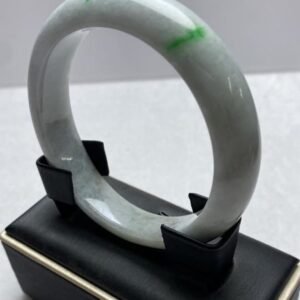 B015 天然A貨翡翠手鐲・玉鐲・58圍・實物拍攝・附鑑定證書