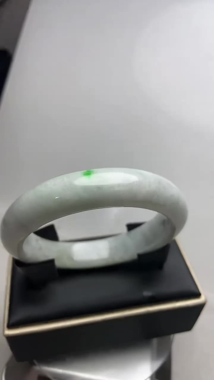 B015 天然A貨翡翠手鐲・玉鐲・58圍・實物拍攝・附鑑定證書:圖片 7