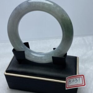 B031 天然A貨翡翠手鐲・玉鐲・55圍・實物拍攝・附鑑定證書