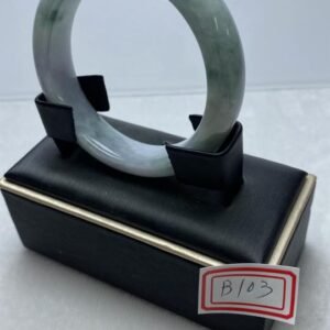 B103 天然A貨翡翠手鐲・玉鐲・51.8圍・實物拍攝・附鑑定證書