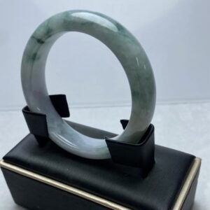 B103 天然A貨翡翠手鐲・玉鐲・51.8圍・實物拍攝・附鑑定證書