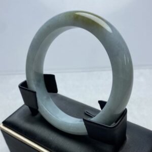 B107 天然A貨翡翠手鐲・玉鐲・50圍・實物拍攝・附鑑定證書