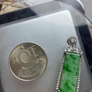 B127 天然A貨翡翠掛件・實物拍攝