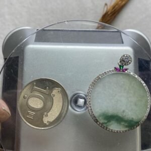 B165 天然A貨翡翠掛件・實物拍攝