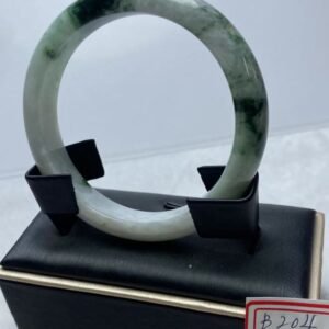 B204 天然A貨翡翠手鐲・玉鐲・55.5圍・實物拍攝