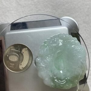 B218 天然A貨翡翠掛件・實物拍攝