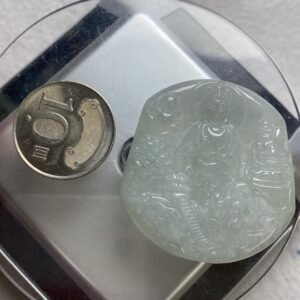 B219 天然A貨翡翠掛件・實物拍攝