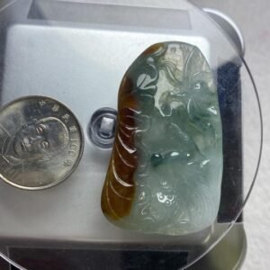 B240 天然A貨翡翠掛件・實物拍攝