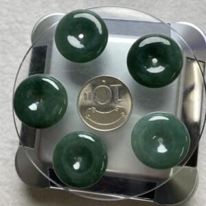 B293 天然A貨翡翠掛件（五件）・實物拍攝