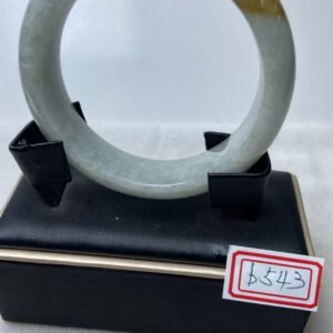 B543 天然A貨翡翠手鐲・玉鐲・54.8圍・實物拍攝・附大陸鑑定證書