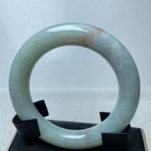 B546 天然A貨翡翠手鐲・玉鐲・54圍・實物拍攝・附大陸鑑定證書