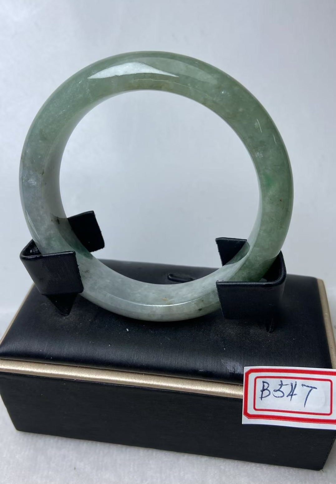 b547 天然A貨翡翠手鐲 實拍