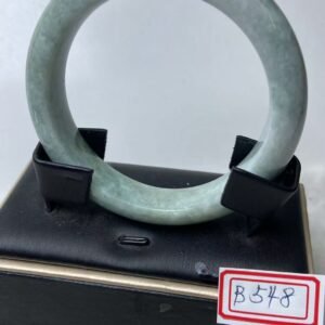 B548 天然A貨翡翠手鐲・玉鐲・54.9圍・實物拍攝・附大陸鑑定證書