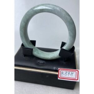 B548 天然A貨翡翠手鐲・玉鐲・54.9圍・實物拍攝・附大陸鑑定證書